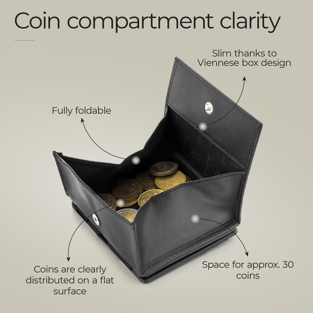 Jaimie Jacobs Geldbeutel Portemonnaie Flap Boy - Magic Wallet with Coin Pocket Flap Boy Magic Wallet with Coin Pocket Genuine Leather