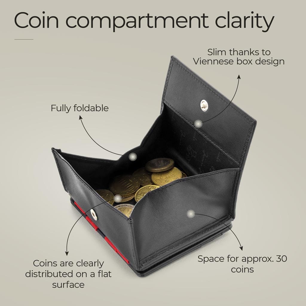 Jaimie Jacobs Geldbeutel Portemonnaie Flap Boy - Magic Wallet with Coin Pocket Flap Boy Magic Wallet with Coin Pocket Genuine Leather