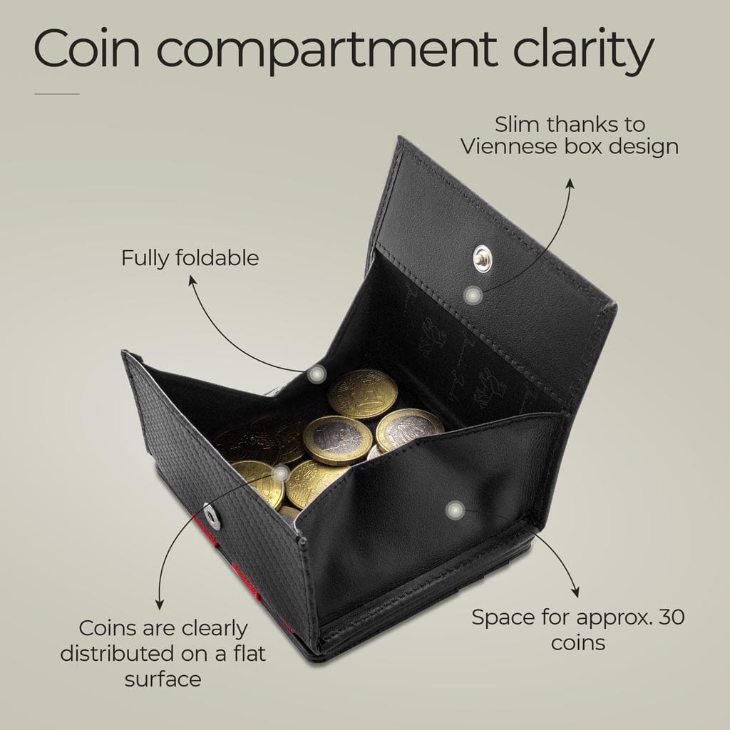 Jaimie Jacobs Geldbeutel Portemonnaie Flap Boy - Magic Wallet with Coin Pocket Flap Boy Magic Wallet with Coin Pocket Genuine Leather