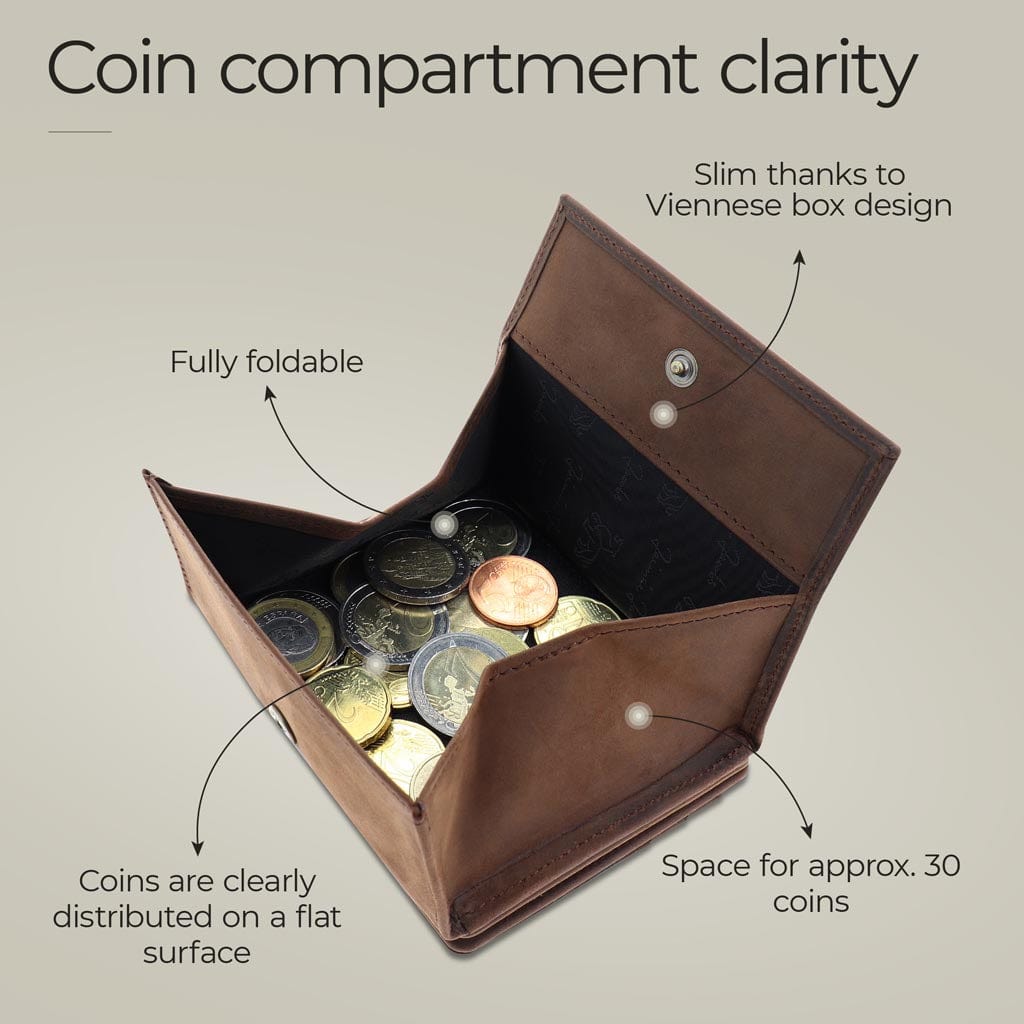 Jaimie Jacobs Geldbeutel Portemonnaie Flap Boy - Magic Wallet with Coin Pocket Flap Boy Magic Wallet with Coin Pocket Genuine Leather