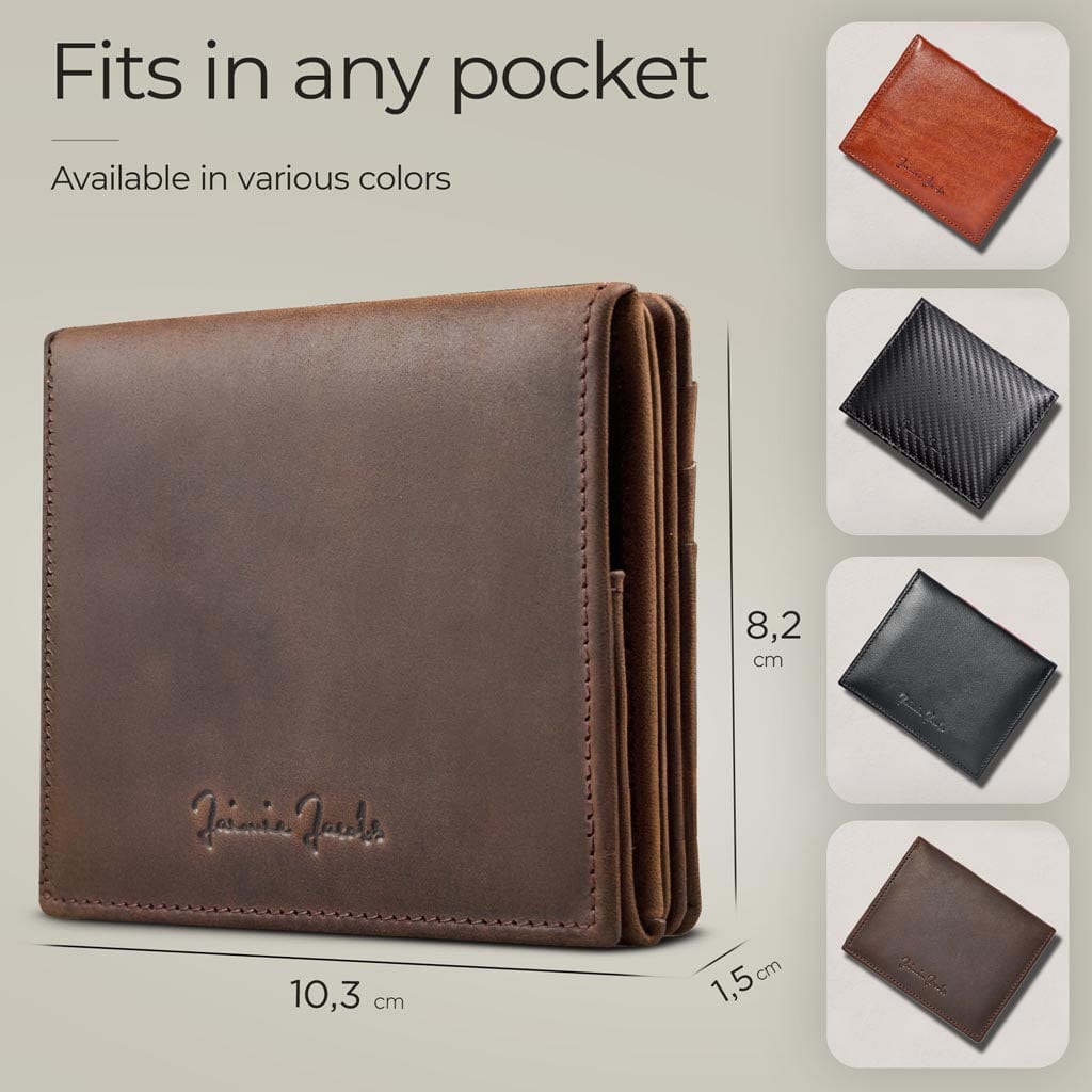 Jaimie Jacobs Geldbeutel Portemonnaie Flap Boy - Magic Wallet with Coin Pocket Flap Boy Magic Wallet with Coin Pocket Genuine Leather