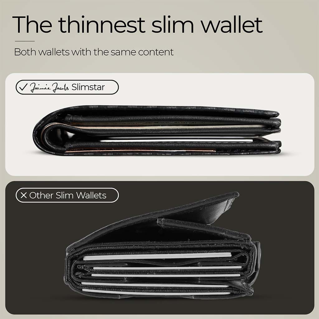 Jaimie Jacobs Geldbeutel Portemonnaie Slimstar AirTag-Edition slim wallet with large coin pocket Slimstar AirTag Edition slim wallet with big coin pocket