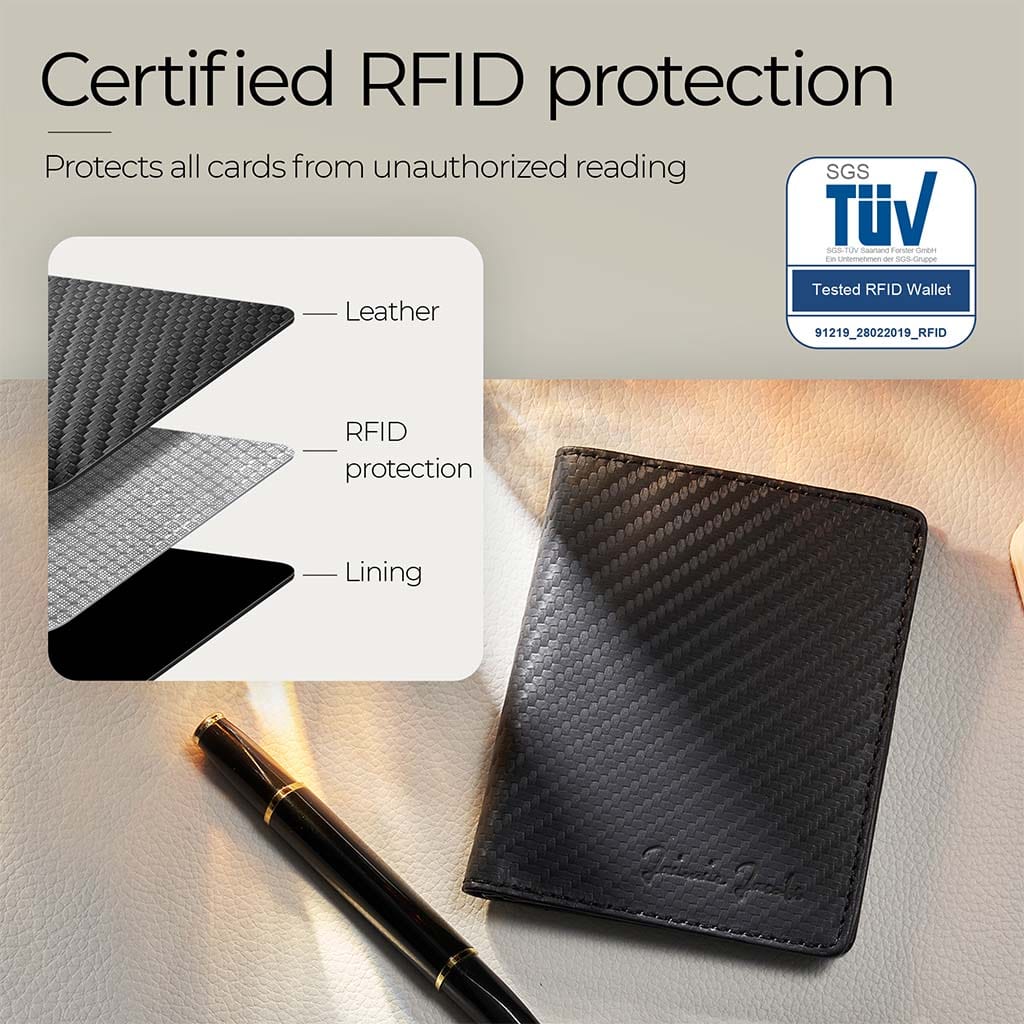 Jaimie Jacobs Geldbeutel Portemonnaie Slimstar AirTag-Edition slim wallet with large coin pocket Slimstar AirTag Edition slim wallet with big coin pocket