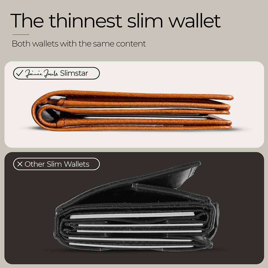 Jaimie Jacobs Geldbeutel Portemonnaie Slimstar AirTag-Edition slim wallet with large coin pocket Slimstar AirTag Edition slim wallet with big coin pocket