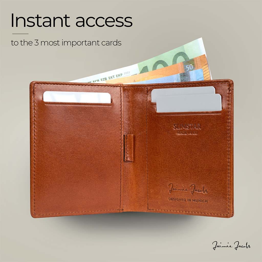 Jaimie Jacobs Geldbeutel Portemonnaie Slimstar AirTag-Edition slim wallet with large coin pocket Slimstar AirTag Edition slim wallet with big coin pocket