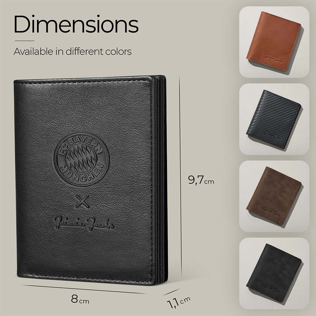 Jaimie Jacobs Geldbeutel Portemonnaie Black Slimstar FC Bayern München Edition with large coin pocket Slimstar FC Bayern München Edition super slim wallet