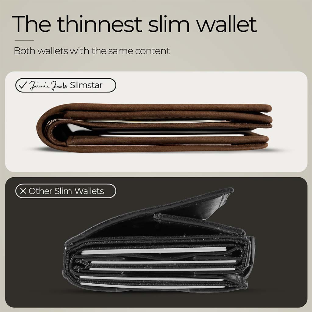 Jaimie Jacobs Geldbeutel Portemonnaie Slimstar AirTag-Edition slim wallet with large coin pocket Slimstar AirTag Edition slim wallet with big coin pocket