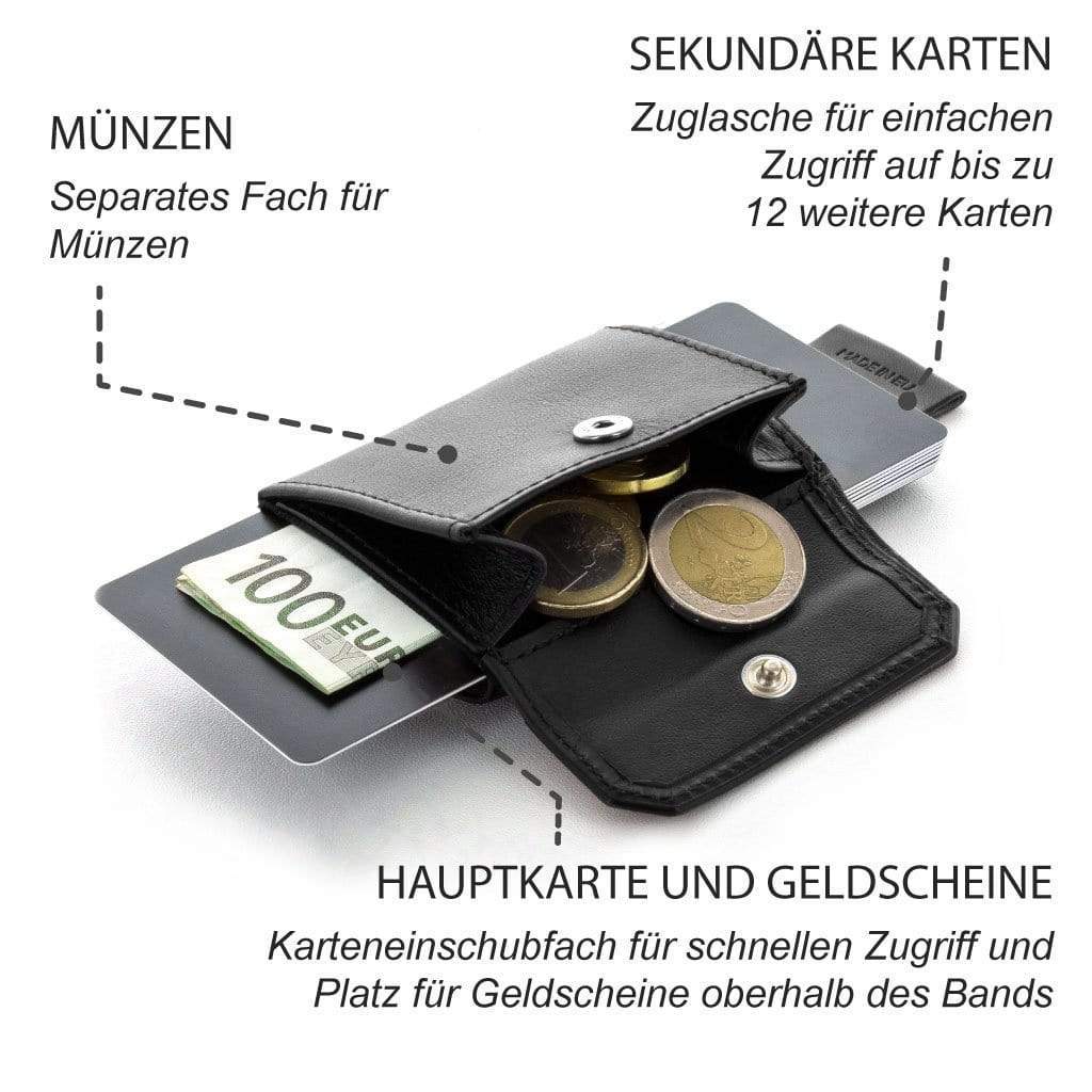 Jaimie Jacobs Geldbeutel Nano Boy Pocket with leather coin pocket jamy jamie jami jakobs
