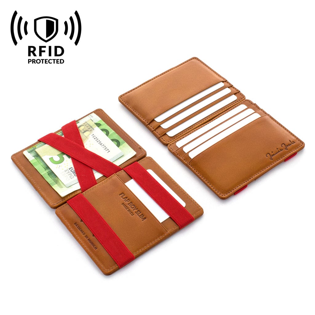 Jaimie Jacobs Geldbeutel Portemonnaie Flap Boy Slim - Magic Wallet without Coin Pocket - Limited Edition Flap Boy Slim Limited Edition Magic Wallet without coin pocket 