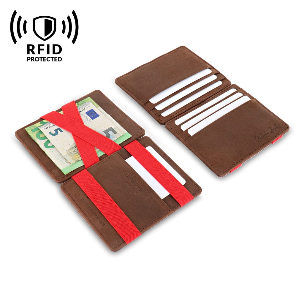 Jaimie Jacobs Geldbeutel Portemonnaie Flap Boy Slim - Magic Wallet without Coin Pocket - Limited Edition Flap Boy Slim Limited Edition Magic Wallet without coin pocket 