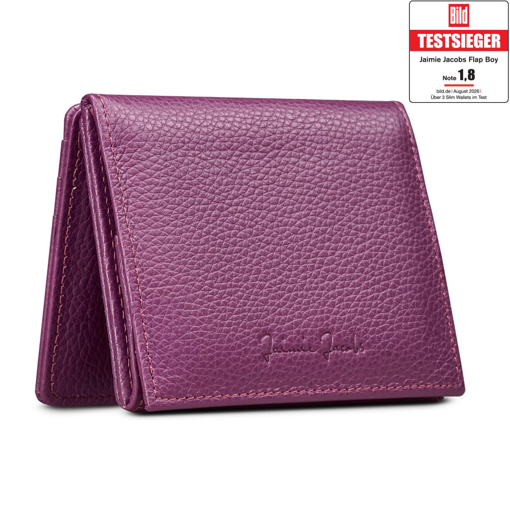 Jaimie Jacobs Geldbeutel Portemonnaie Berry Chic Flap Boy Ladies Edition - Magic Wallet with Coin Pocket Small Women’s Wallet Flap Boy – Elegant Magic Wallet