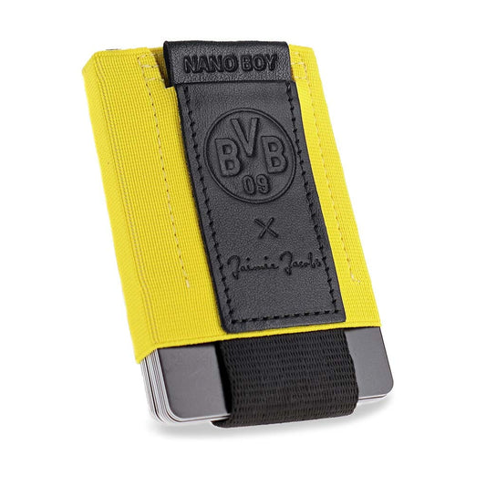 Jaimie Jacobs Geldbeutel Karten Portemonnaie Black Yellow Nano Boy Borussia Dortmund Edition - slim wallet with small elastic coin pocket Nano Boy Borussia Dortmund slim wallet