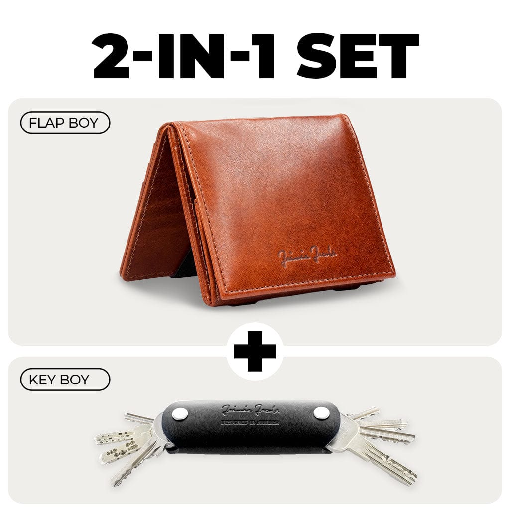 Jaimie Jacobs Dark Brown Flap Boy Magic Wallet + Key Boy Bundle Flap Boy Magic Wallet + Key Boy Bundle - exclusive savings