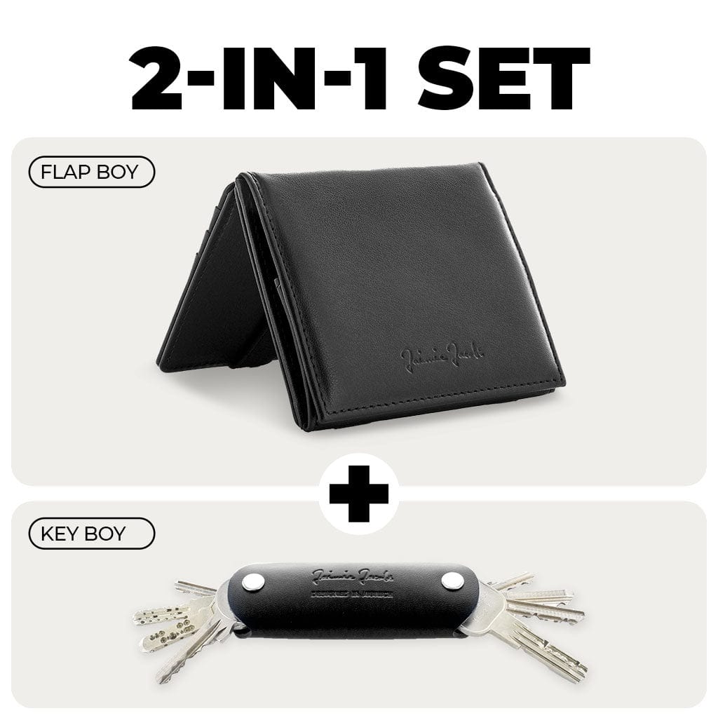 Jaimie Jacobs Black Flap Boy Magic Wallet + Key Boy Bundle Flap Boy Magic Wallet + Key Boy Bundle - exclusive savings