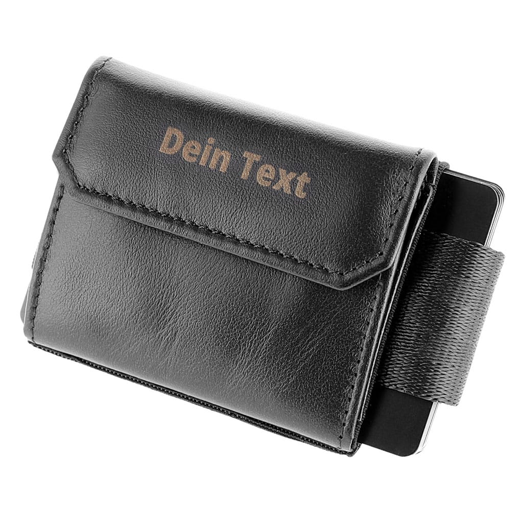 Jaimie Jacobs Geldbeutel Karten Portemonnaie Black Nano Boy Pocket Eintracht Frankfurt Edition - slim wallet with leather coin pocket Nano Boy Pocket Eintracht Frankfurt slim wallet