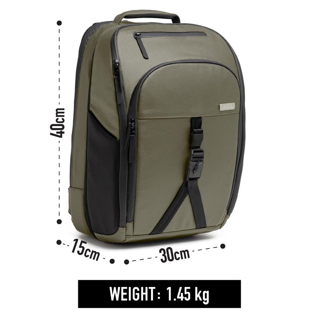 Jaimie Jacobs Rucksack Backpack – optional with laptop compartment (Tech-Sleeve) Smart Backpack with notebook compartment