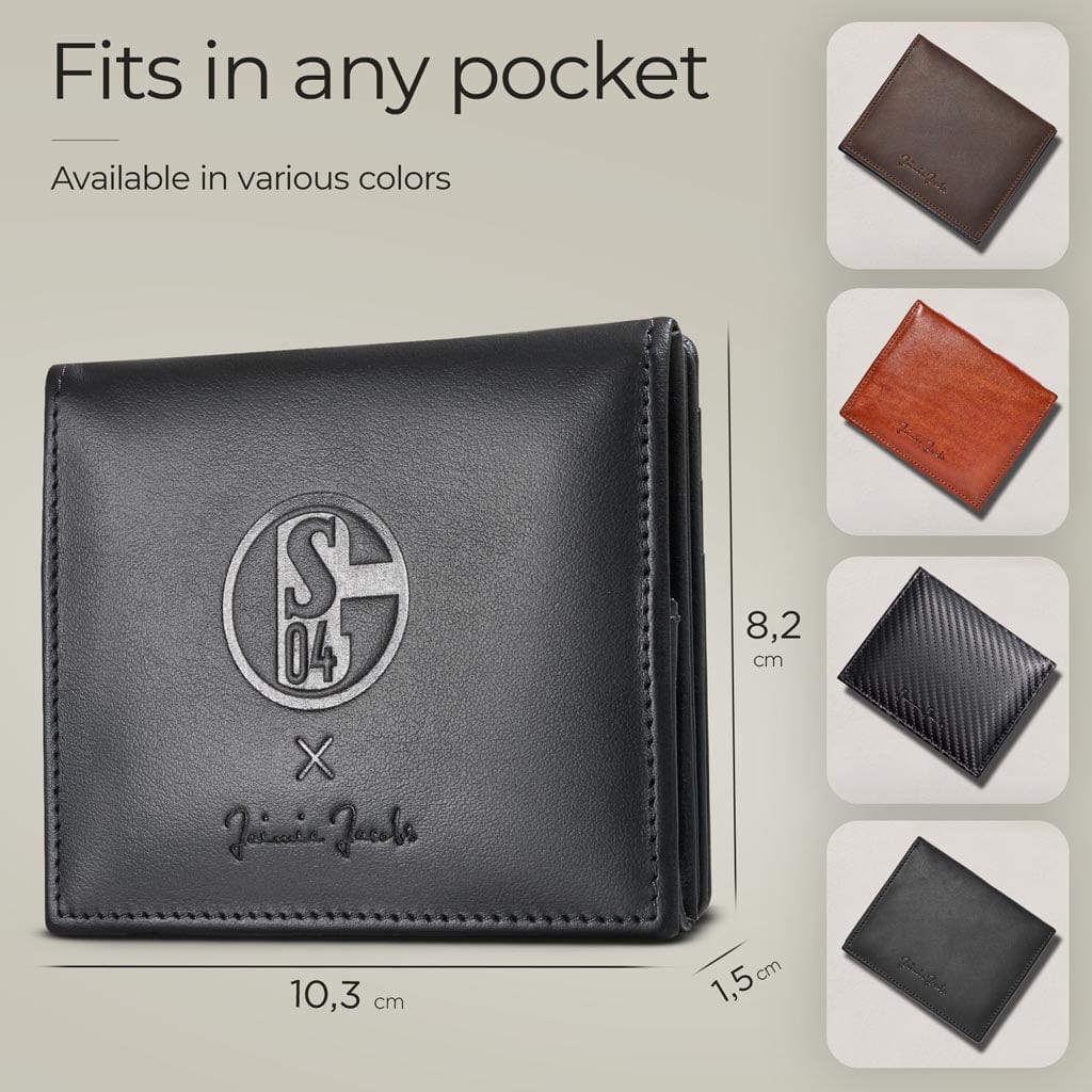 Jaimie Jacobs Geldbeutel Portemonnaie Black with Blue Flap Boy FC Schalke 04 Edition - Magic Wallet with Coin Pocket Flap Boy FC Bayern Munich Edition with coin pocket