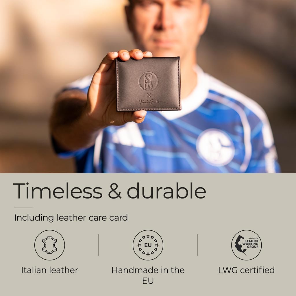 Jaimie Jacobs Geldbeutel Portemonnaie Black with Blue Flap Boy FC Schalke 04 Edition - Magic Wallet with Coin Pocket Flap Boy FC Bayern Munich Edition with coin pocket