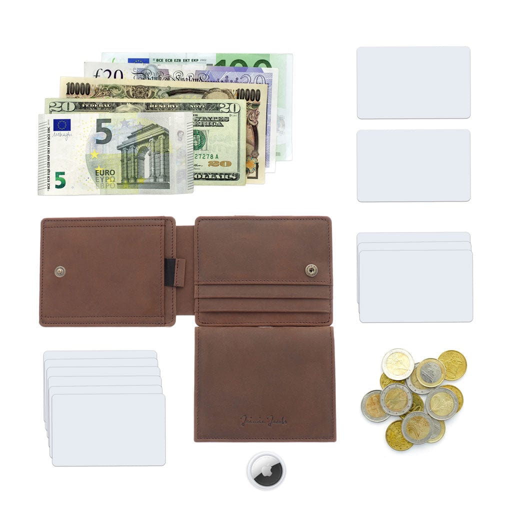 Jaimie Jacobs Geldbeutel Portemonnaie Flap Boy XL AirTag-Edition - Magic Wallet with Coin Pocket Flap Boy XL AirTag-Edition - Magic Wallet with Coin Pocket 