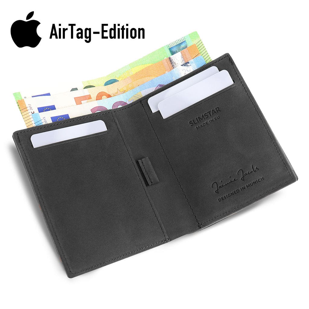 Jaimie Jacobs Geldbeutel Portemonnaie Slimstar AirTag-Edition slim wallet with large coin pocket Slimstar AirTag Edition slim wallet with big coin pocket