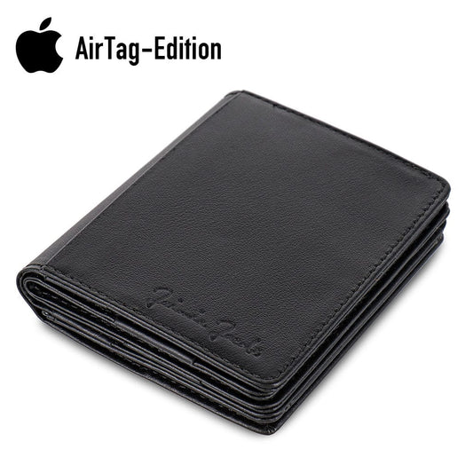 Jaimie Jacobs Geldbeutel Portemonnaie Flapstar AirTag-Edition Magic Wallet with coin pocket Flapstar AirTag-Edition with Coin Pocket Magic Wallet Leather