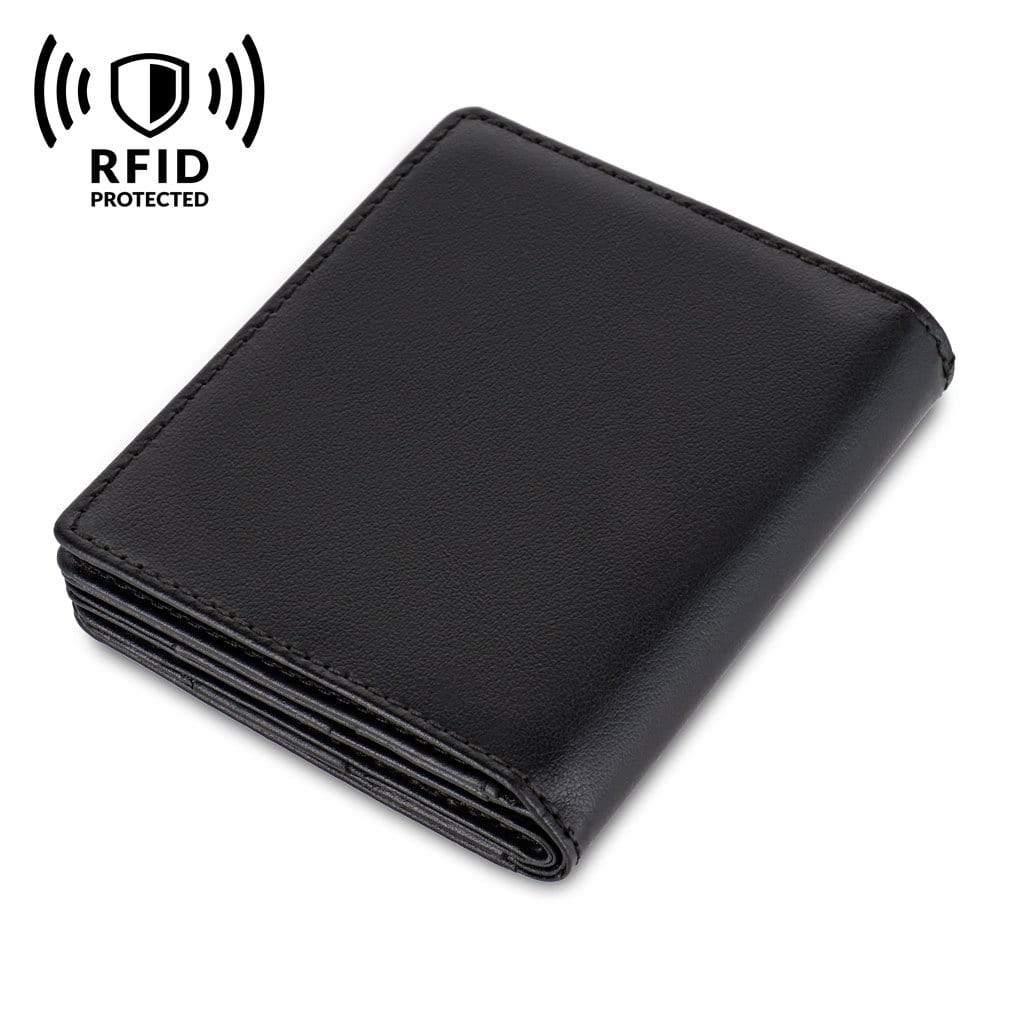 FuninCrea Portafoglio da uomo a conchiglia Magic Card con 3 scomparti per carte e tasca portamonete con cerniera, portafoglio sottile in pelle PU FuninCrea Portafoglio da uomo a conchiglia Magic Card con 3 scomparti per carte e tasca portamonete con cerniera, portafoglio sottile in pelle PU